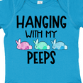 thumbnail image 4 of Inktastic Easter Hanging with My Peeps Pastel Bunnies Boys or Girls Baby Bodysuit, 4 of 5