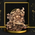 thumbnail image 5 of Resin Buddha Statue Buddha Figurines Traditional Miniature Antique Chinese Style Decors Buddhist for Tablep Home Yoga Office Ornament Bronze, 5 of 8