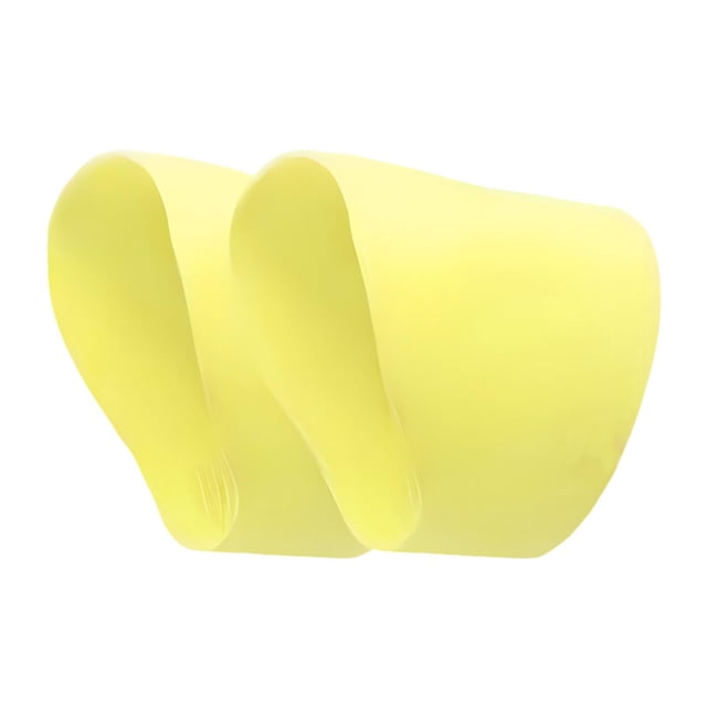 Bandas de cordones de fútbol, cubiertas de cordones de botas de fútbol, cubiertas de cordones de silicona flexibles para entrenamiento de juegos para Amarillo