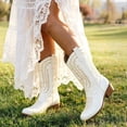 thumbnail image 7 of Ecetana Cowboy Boots for Women Wide Calf Embroidered Western Cowgirl Boots, 7 of 7