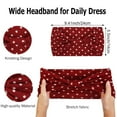 thumbnail image 2 of 4 Packs Polka Dot Headbands for Women Wide Stylish Head Wraps Thick Hairbands Large African Sport Yoga Turban Headband Hair Accessories, 2 of 11