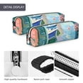 thumbnail image 4 of Cauagu Coastal Cat By The Window Print Leather Pencil Pen Case - Stationery Bag Portable Stationery Bag Big Capacity Pencil Pouch Cosmetic Organizer Bag for Men & Women, 4 of 7