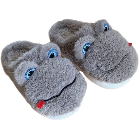 

CoCopeaunt Women s Frog Slippers Cute Animal Slippers Bedroom Slippers Winter Warm Fluffy Slippers Fleece Indoor Outdoor Shoe