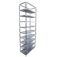 thumbnail image 5 of Mother's Day Sales - 10 Layer 9 Grid Shoe Rack, Shelf Storage Closet Boot Organizer Cabinet Portable，Multi-color（Gray）, 5 of 12