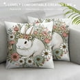 thumbnail image 3 of GOSMITH  Easter Spring Pillow Covers Decoration,Buffalo Plaid Farmhouse Rabbit Bunny Flower Easter Throw Pillows Cushion Case Couch Decor for Spring Home Outdoor Decor, 3 of 5