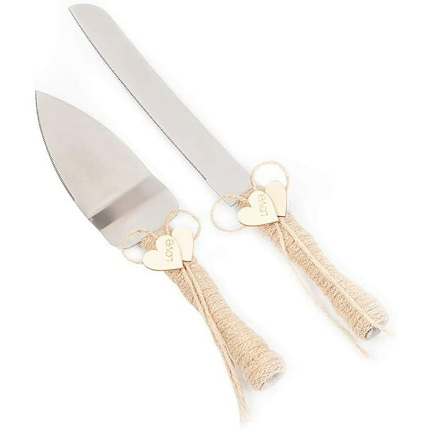 Country Wedding Cake Knife and Server Set, Wedding Cake Knife, Rustic