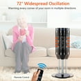 thumbnail image 6 of Costway 1500W Portable Oscillating Ceramic Pedestal Heater w/ Timer Remote Control Room, 6 of 12