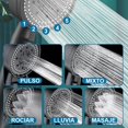 thumbnail image 4 of Cabezal de ducha de alta presión ajustable, ahorro de agua, parada de una tecla, masaje de agua, accesorios de baño Eco, 6 modos, 4 of 4