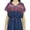 Navy Blue, variant on Bimba Women's Bohemian Drawstring Waist Dress Navy Blue Long Maxi Summer Wear-4