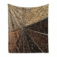 thumbnail image 1 of Coffee Soft Flannel Fleece Blanket, Many Varieties of Roasted Beans with Darkening Color Scheme Strong Taste, Cozy Plush for Indoor and Outdoor Use, 50" x 70", Beige Brown Pale Brown, by Ambesonne, 1 of 6