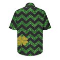 thumbnail image 6 of JURANMO Today's Deals Mens St.Patrick's Day Shirt Irish Clover Printed Hawaiian Shirts Casual Short Sleeve Button Up Blouse Tops White L, 6 of 7