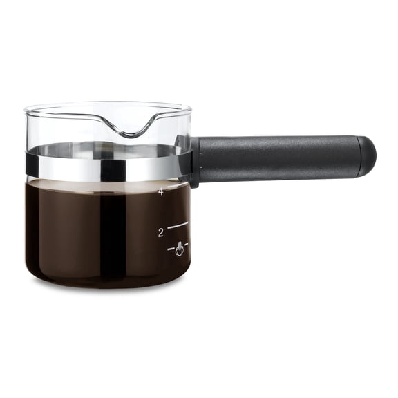 Medelco Glass Espresso Carafe Replacement, 4 Cup, Fits Most Espresso Makers