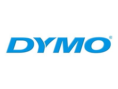 DYMO IND PERMANENT POLY BLACK/CLEAR 3/8' x 18'