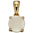 thumbnail image 1 of Elements Gold October Birthstone Pendant - White/Gold, 1 of 1