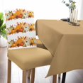 thumbnail image 5 of Pumpkin Dining Room Chair Covers Set of 6, Fall Maple Leaf Autumn Plant White Stretch Chair Slipcovers Removable Washable Seat Cover Chair Protectors for Kitchen Home, Hotel Banquet, 5 of 6