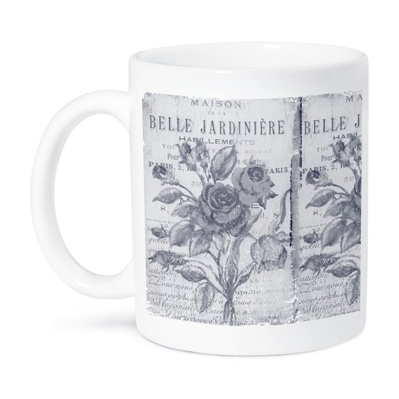 3dRose, Vintage Belle Jardiniere Botanical- French Art, 15oz Mug
