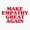 1pcs, variant on Make Empathy Great Again Kindness Sticker