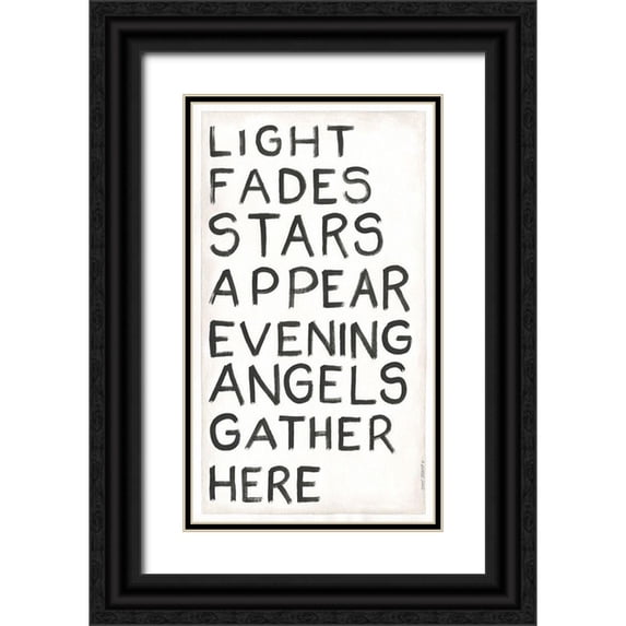 Shamp, Cindy 15x24 Black Ornate Wood Framed with Double Matting Museum Art Print Titled - Light Fades