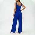 thumbnail image 6 of Idoravan Lounge Sets for Women Loose Tank Top Wide Leg Pants Soft Comfy Pajamas Set 2-Piece Outfits, 6 of 6
