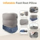 thumbnail image 2 of Almohada inflable para reposapiés de viaje, paquete de 2 unidades HOMCA (gris), 2 of 8