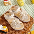 thumbnail image 6 of Children Sandals Girls Slip on Shoes Size 1 Soft Flat Shoes Size 4 Girls Sandals Fashion Comfortable Bow Soft Bottom Waterproof Lightweight Baby Princess Shower Shoes Toddler Sandals Toddler Size 6 Sa, 6 of 8