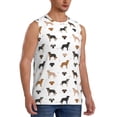 thumbnail image 2 of Haiem Men's Labrador Retriever Dog Print Tank Tops Summer Sleeveless Cut Off Workout T-Shirts Fitness Vest Athletic Undershirts-X-Large, 2 of 8