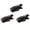 Black, variant on 7829 3PCS Small Wire Control Clips Cord Organizers For Home Office And Student Study Desk Accessories