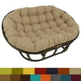 thumbnail image 2 of International Caravan Rattan Double Papasan Chair with Outdoor Cushion, 2 of 5