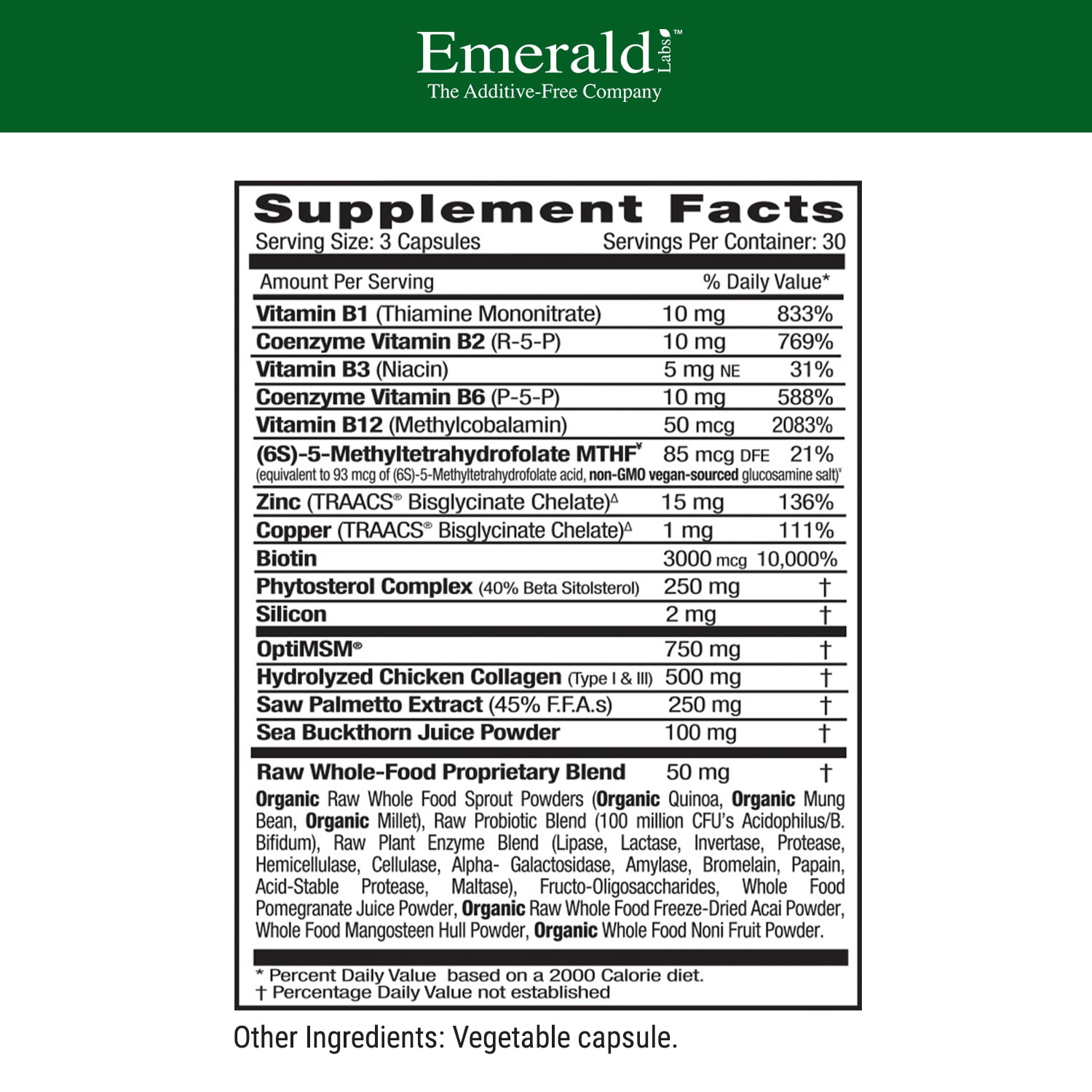 Emerald Doctor Formulated Collagen Health - 90 Ct