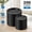 Black, variant on 200PCS Clear Disposable Plastic Plates - 100 10" Dinner Plates & 100 7" Salad Plates for Parties, Weddings, Holidays, Events