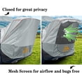 thumbnail image 2 of Hasika Canopy Tent Easy Set Up Sun Shade with Mesh Netting for Camping Road Trip Park Waterproof 3000MM UPF 50+ Gray, 2 of 6