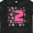 thumbnail image 4 of Inktastic I'm Two, Let's Party 2nd Birthday Girls Toddler T-Shirt, 4 of 5