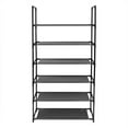 thumbnail image 2 of Ktaxon 6/8/10 Tiers Stackable Shoe Rack Shoe Shelf Space Saving 18 Pairs Closet Storage Organizer for Entryway Bedroom Black, 2 of 6