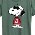 thumbnail image 3 of Peanuts - Joe Cool Pose - Women's Short Sleeve Graphic T-Shirt, 3 of 7