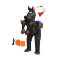 thumbnail image 4 of Disfraz inflable para montar a caballo, carnaval, cumpleaños, traje de jinete de caballo occidental Negro, 4 of 9