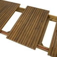 thumbnail image 6 of GDF Studio Cassia Outdoor Acacia Wood Expandable Dining Table U shaped Brown, 6 Person, 6 of 13