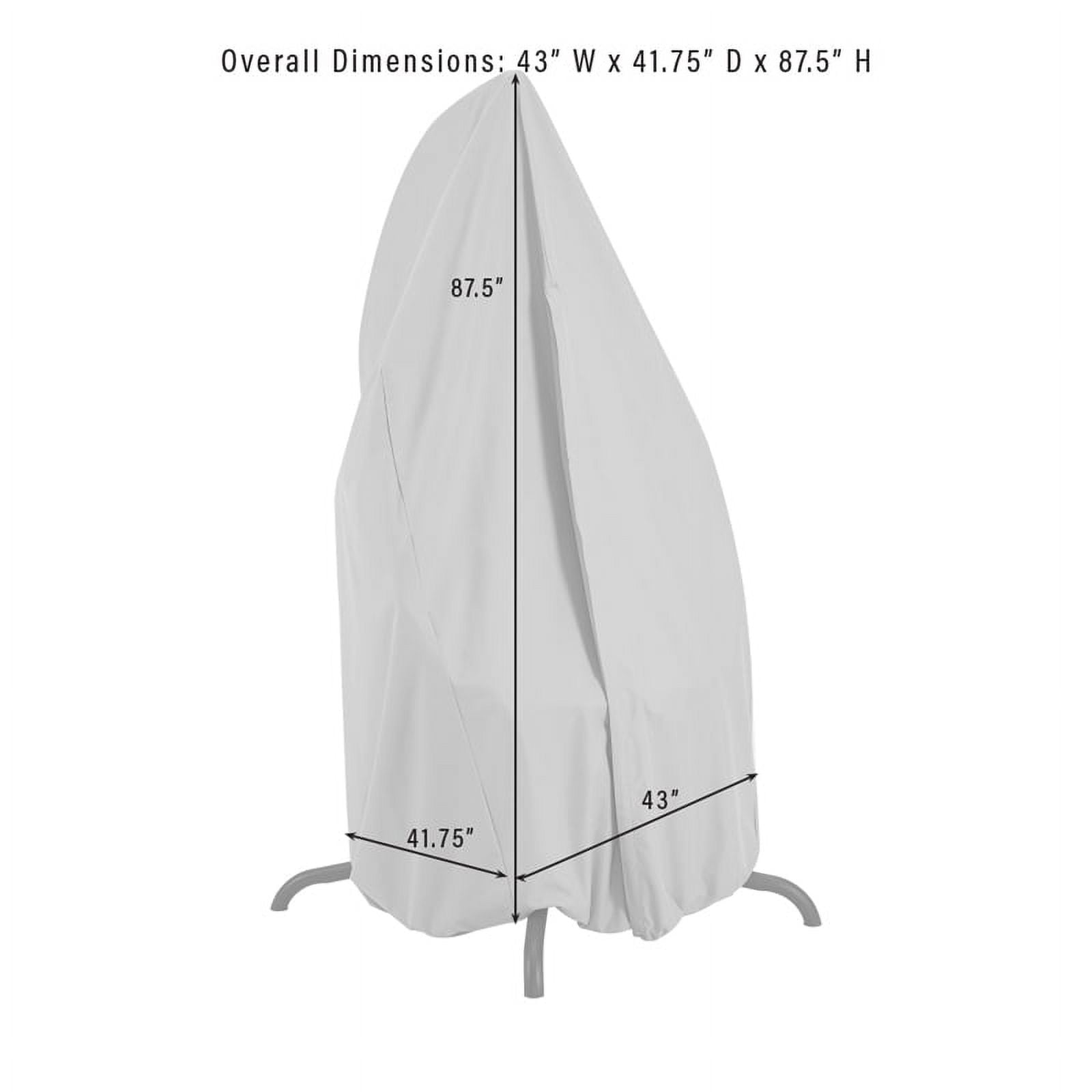 Crosley Furniture Patio Furniture Covers, Waterproof Outdoor Egg Chair Cover for Backyard, Deck