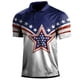 thumbnail image 1 of Men's Golf Shirt Casual Sports V Neck Ribbed Collar Short Sleeve Fashion Casual Solid Color Plain Spring & Summer Regular Fit L, 1 of 3