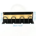 thumbnail image 2 of Toothbrush Holder Wall Mounted Set Black Gold Tone 10.24''x2.95''x2.95'' with Toothpaste Squeezer, 2 of 7