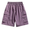 thumbnail image 3 of cocolona Mens Summer Casual Gym Shorts Elastic Waist Drawstring Multipocket Cargo Shorts Lightweight Comfy Beach Shorts, 3 of 3