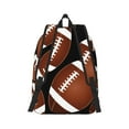 thumbnail image 5 of Wukai Brown Football On Black Paper Reusable Cosmetic bag,Travel Toiletry Organizer Capacity,Waterproof Puzzle Bags, 5 of 7