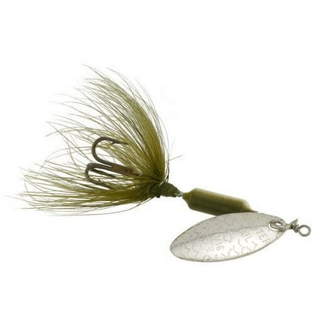 Yakima Bait Worden s Original Rooster Tail Inline Spinnerbait Fishing Lure White Stonefly 1/16 oz