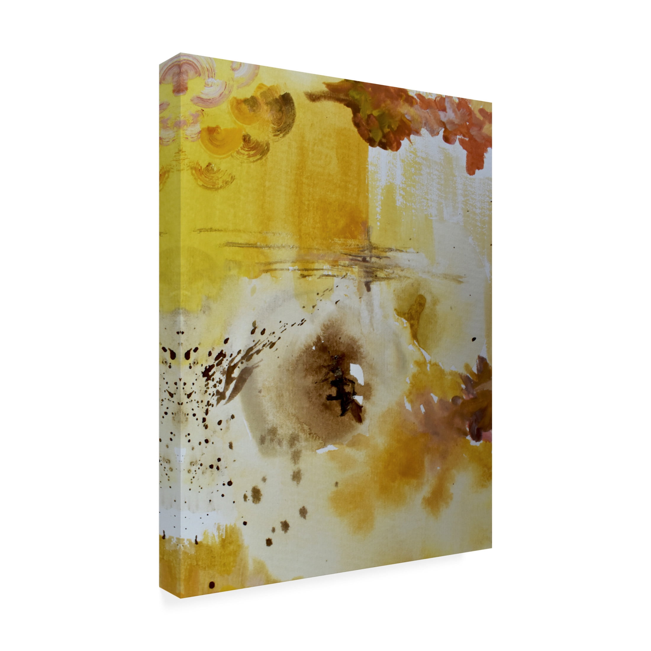 Canvas Wall Art - Maliq 'Abstract Landscape' Wall Art for Living Room, Bedroom, or Office Décor by Trademark Fine Art - 14 x 19 Inches