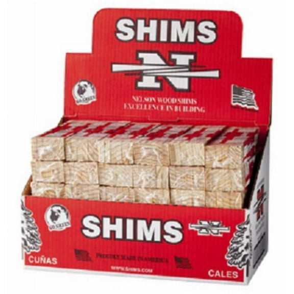 Nelson Wood Shims PSH8-12-65 8 in. Wood Shim - 12 Pack