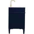 thumbnail image 6 of 32 inch single bathroom vanity in blue, 6 of 16