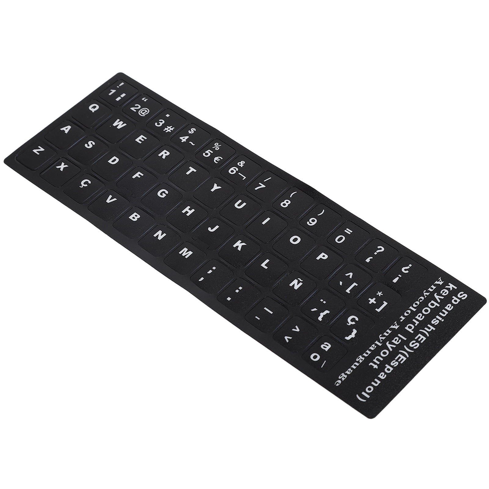 Language Keyboard Decal, Keyboard Sticker Waterproof Black Background