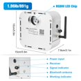 thumbnail image 2 of CHINLY Kit de luz estelar de fibra óptica RGBW de 32 W, 4 m, Bluetooth, 2 of 9