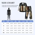 thumbnail image 4 of Honeii Ensemble de Pyjamas pour Hommes Motif Vin Rouge et Blanc, 2 Pcs Chemise de Nuit à Manches Longues et Bas de Pyjama, Ensembles de Pjs pour Hommes - Grand, 4 of 7