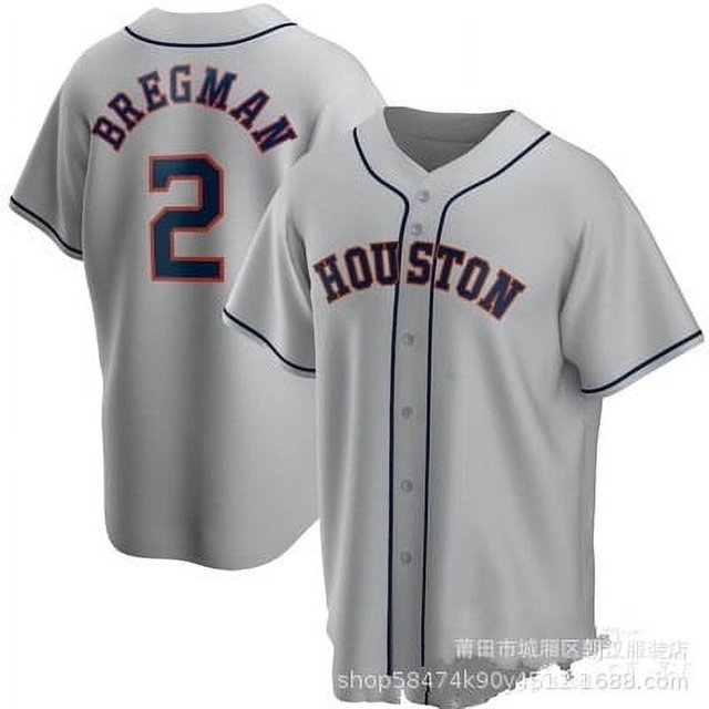Men's Baseball Jersey ALTUVE 27 # BREGMAN 2# Adult Copy Player Name Sports Jersey#