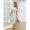 White, variant on Womens White Striped Bodycon Dress Short Sleeve Round Neck Midi